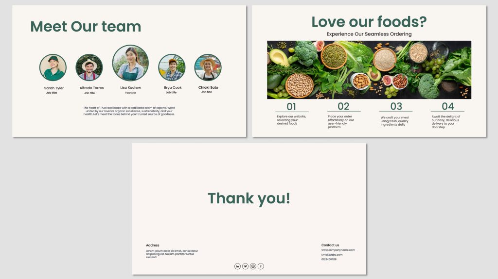 Company presentation template