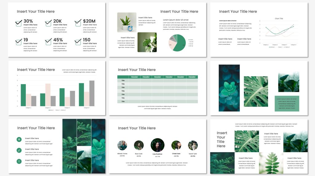 Business presentation template
