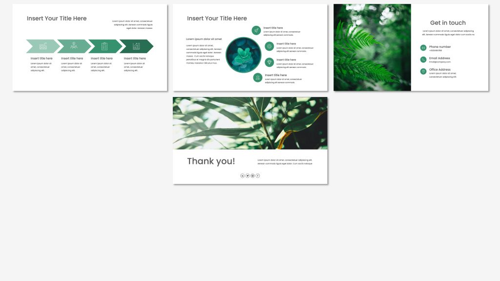 Business presentation template