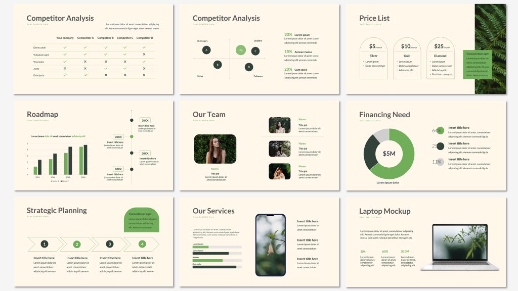 Business presentation template