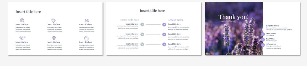 Purple Business proposal presentation