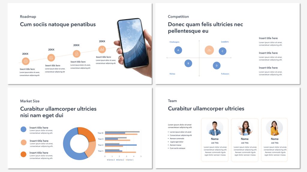 startup pitch deck presentation template