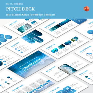 Blue Ocean Startup Pitch Deck Presentation Template