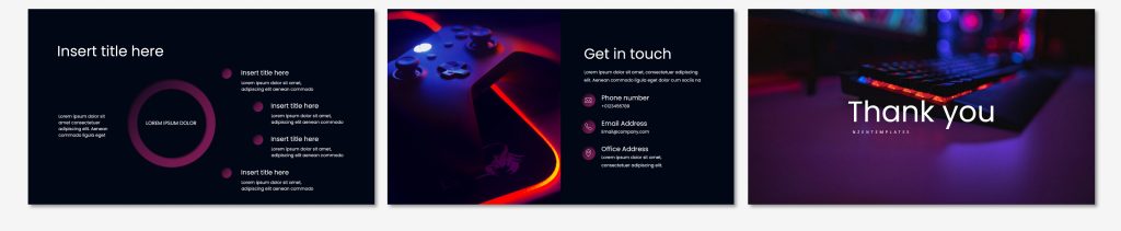 Gaming startup pitch deck presentation template 4